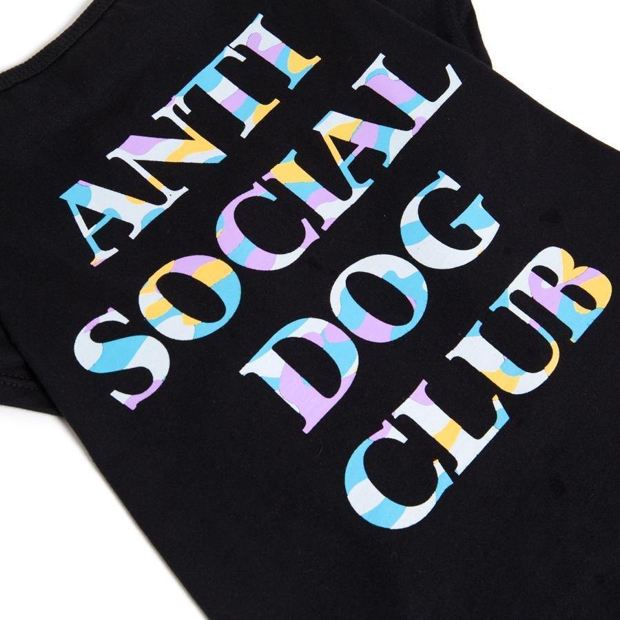 T-shirt Anti Social Dog Club BLK - DogWings