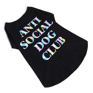 T-shirt Anti Social Dog Club BLK